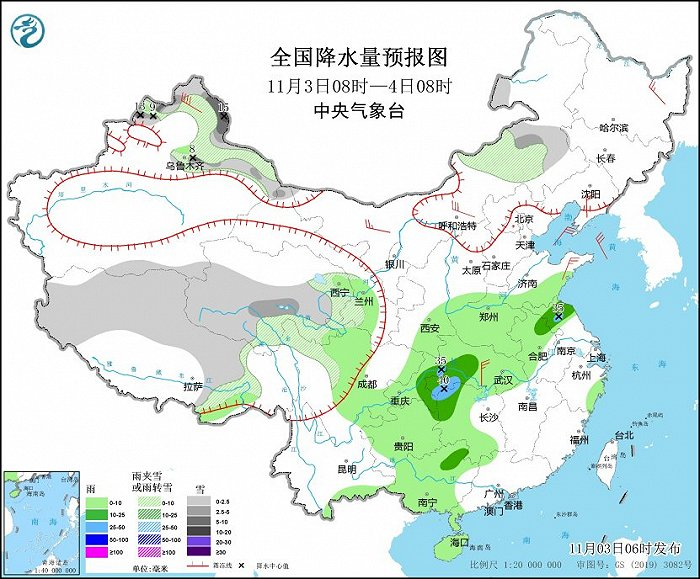 北方正受冷空气影响 4日至6日又将有强冷空气影响中东部地区