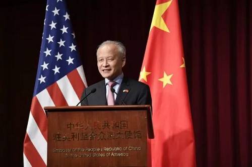 中国驻美大使：团结合作是战胜疫情的最有力武器