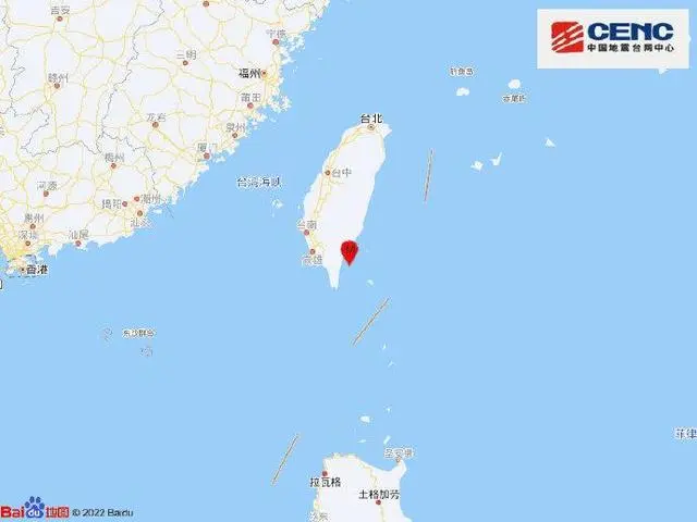 台湾台东县海域发生5.0级地震 震源深度10千米